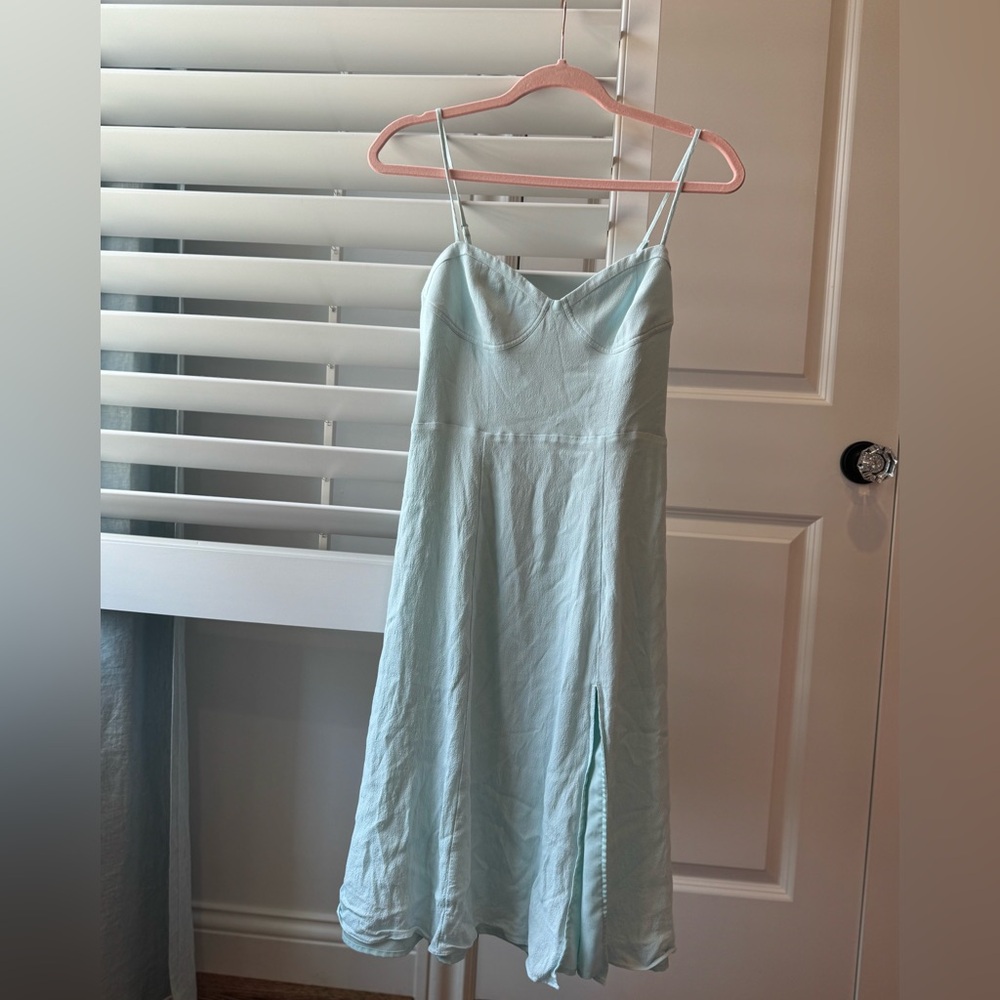 Turquoise midi dress